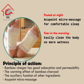 Gentle Herbal Detox Foot Pad🦶🌿Buy 10 Get 10 Free🎁 (Pack of 20)@499rs