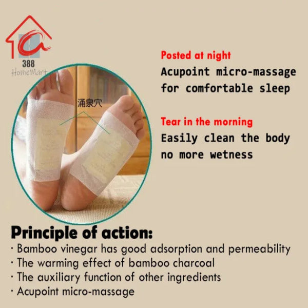 🌿100% Herbal & Gentle Ingredient Foot Patches 🥳(Buy 10 Get 30)🥳
