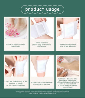 Gentle Herbal Detox Foot Pad🦶🌿Buy 10 Get 10 Free🎁 (Pack of 20)@499rs